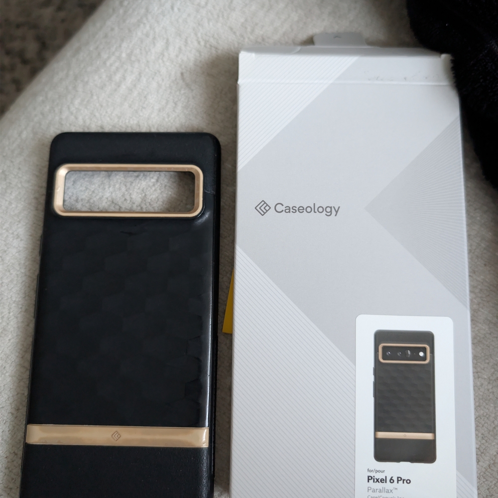 Black and Gold Case for Pixel 6 Pro